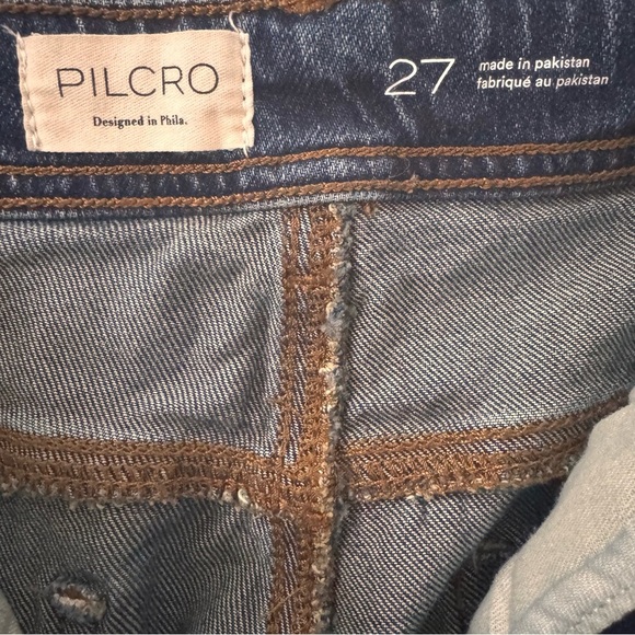Anthropologie Pilcro Wide Leg Dark Wash Jeans Size 27 - Picture 9 of 11